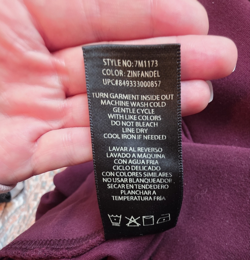 Seven7 Burgundy High-Waisted Leggings - Picture 10 of 10